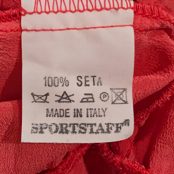 SPORTSTAFF Italian Silk Smocked Tiered Ruffle Mini Dress - Picture 8 of 8